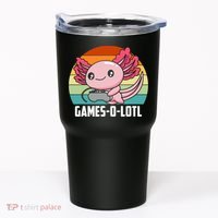 Gamesolotl Axolotl Video Games Gaming Lover Geek Gamer Pun  Tumbler thumb 0