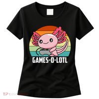 Gamesolotl Axolotl Video Games Gaming Lover Geek Gamer Pun  Women's T-Shirt thumb 0