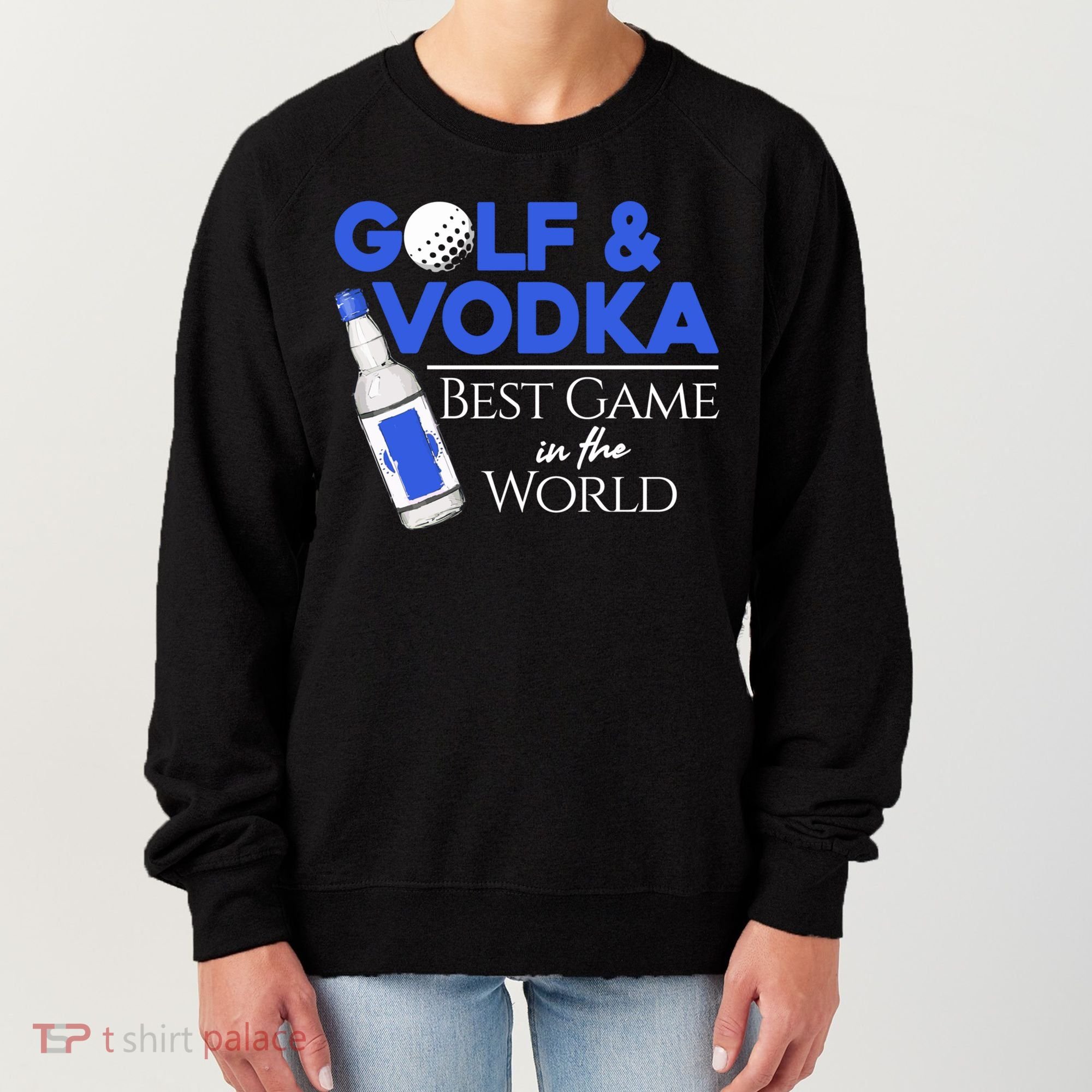 Golf And Vodka Gift Best Team Ing Game Golfing Lover Gift Women's Sweatshirt