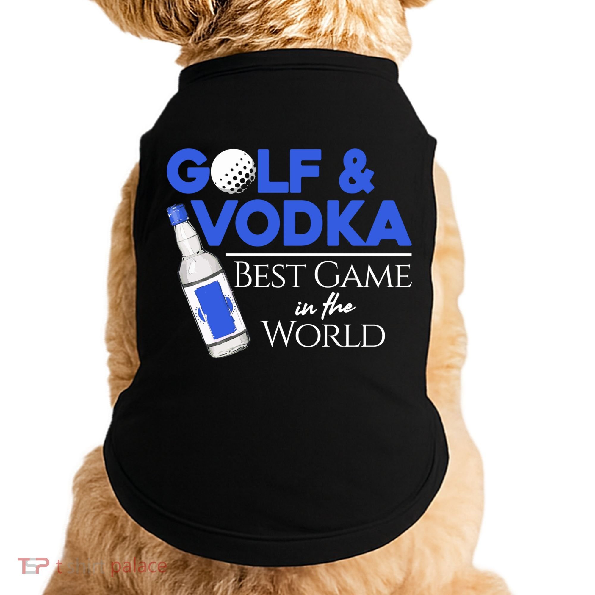 Golf And Vodka Gift Best Team Ing Game Golfing Lover Gift Doggie Tank