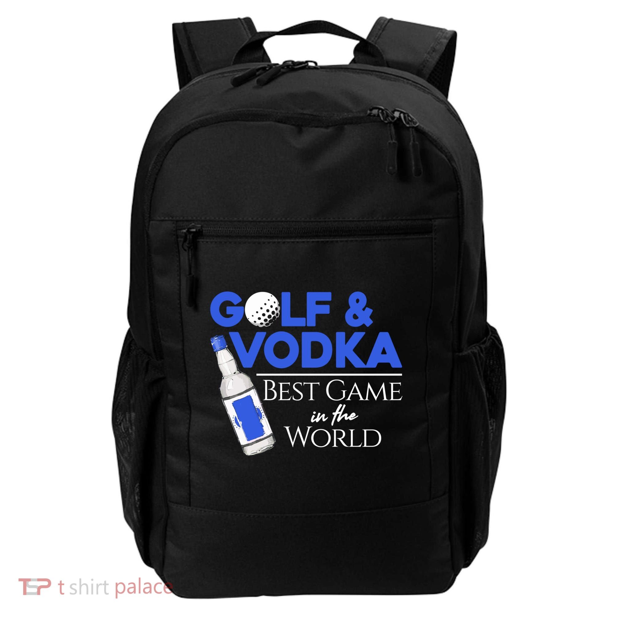 Golf And Vodka Gift Best Team Ing Game Golfing Lover Gift Backpack