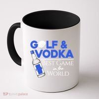 Golf And Vodka Gift Best Team Ing Game Golfing Lover Gift Coffee Mug thumb 0