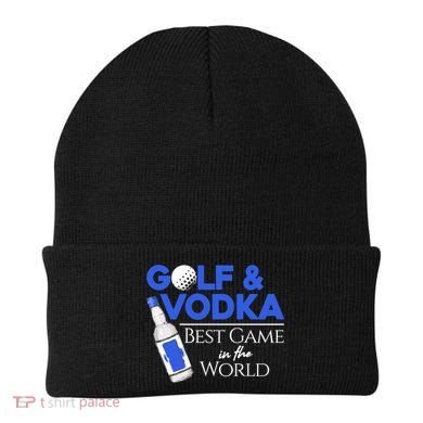 Golf And Vodka Gift Best Team Ing Game Golfing Lover Gift Beanie