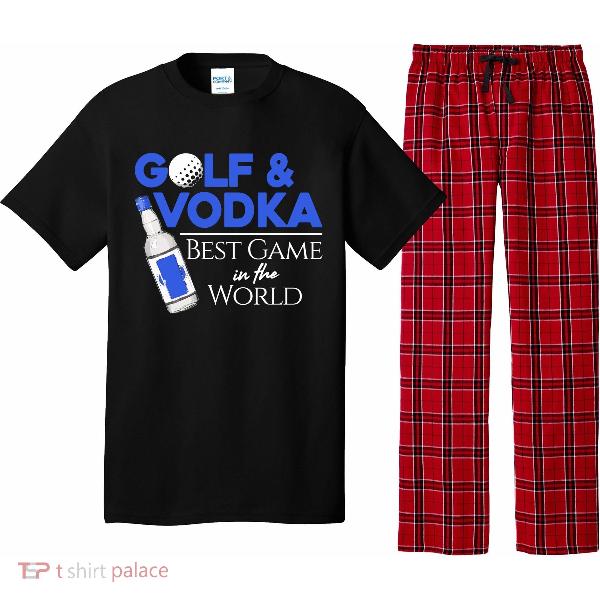 Golf And Vodka Gift Best Team Ing Game Golfing Lover Gift Pajama Set