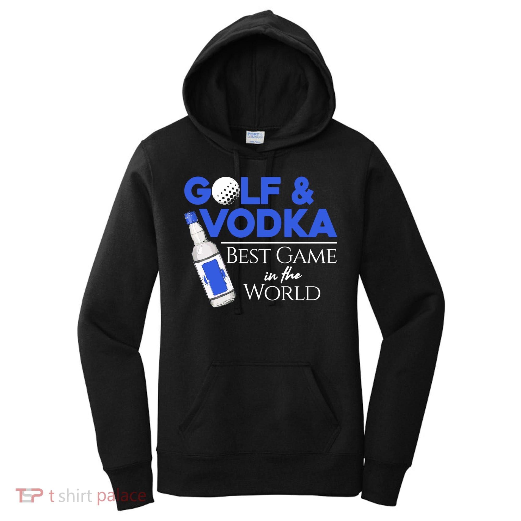 Golf And Vodka Gift Best Team Ing Game Golfing Lover Gift Women's Hoodie