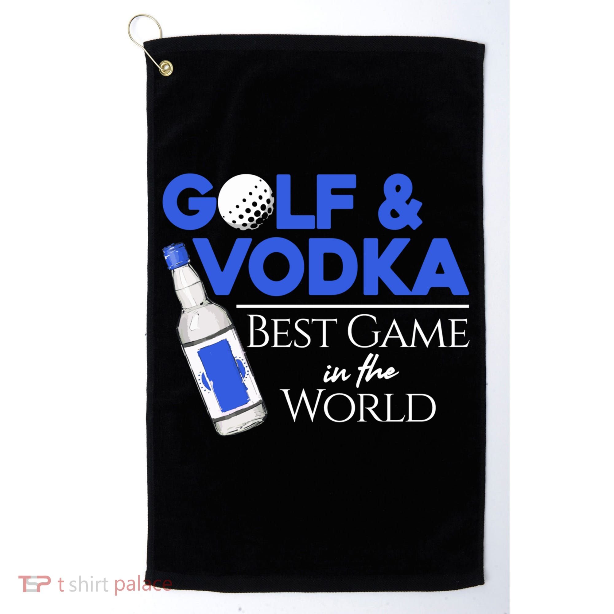 Golf And Vodka Gift Best Team Ing Game Golfing Lover Gift Golf Towel