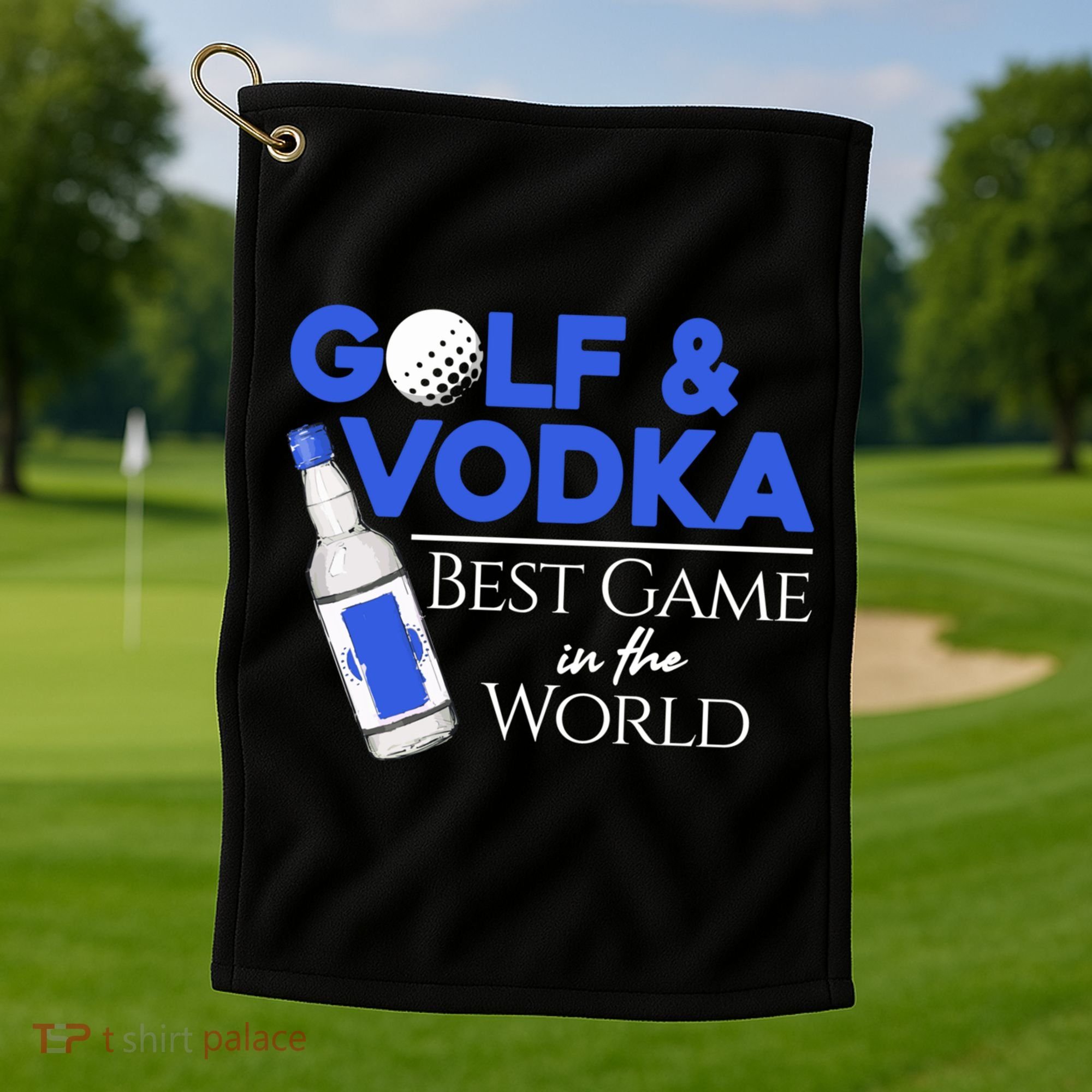 Golf And Vodka Gift Best Team Ing Game Golfing Lover Gift Golf Towel