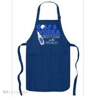 Golf And Vodka Gift Best Team Ing Game Golfing Lover Gift Apron thumb 0