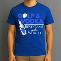 Golf And Vodka Gift Best Team Ing Game Golfing Lover Gift T-Shirt thumb 3