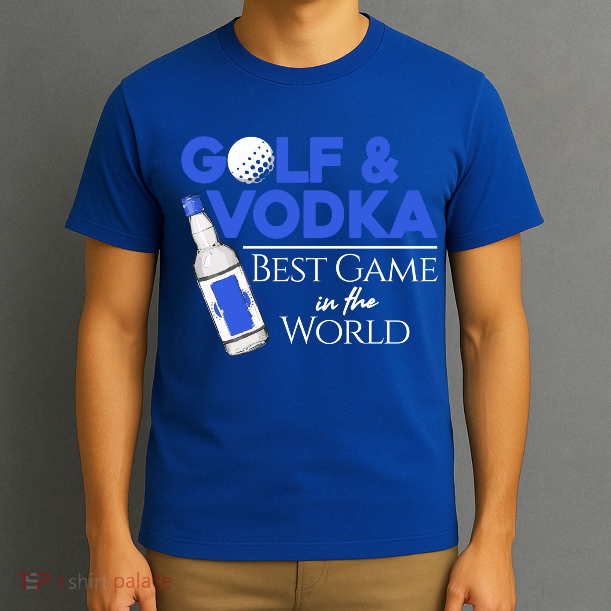 Golf And Vodka Gift Best Team Ing Game Golfing Lover Gift T-Shirt