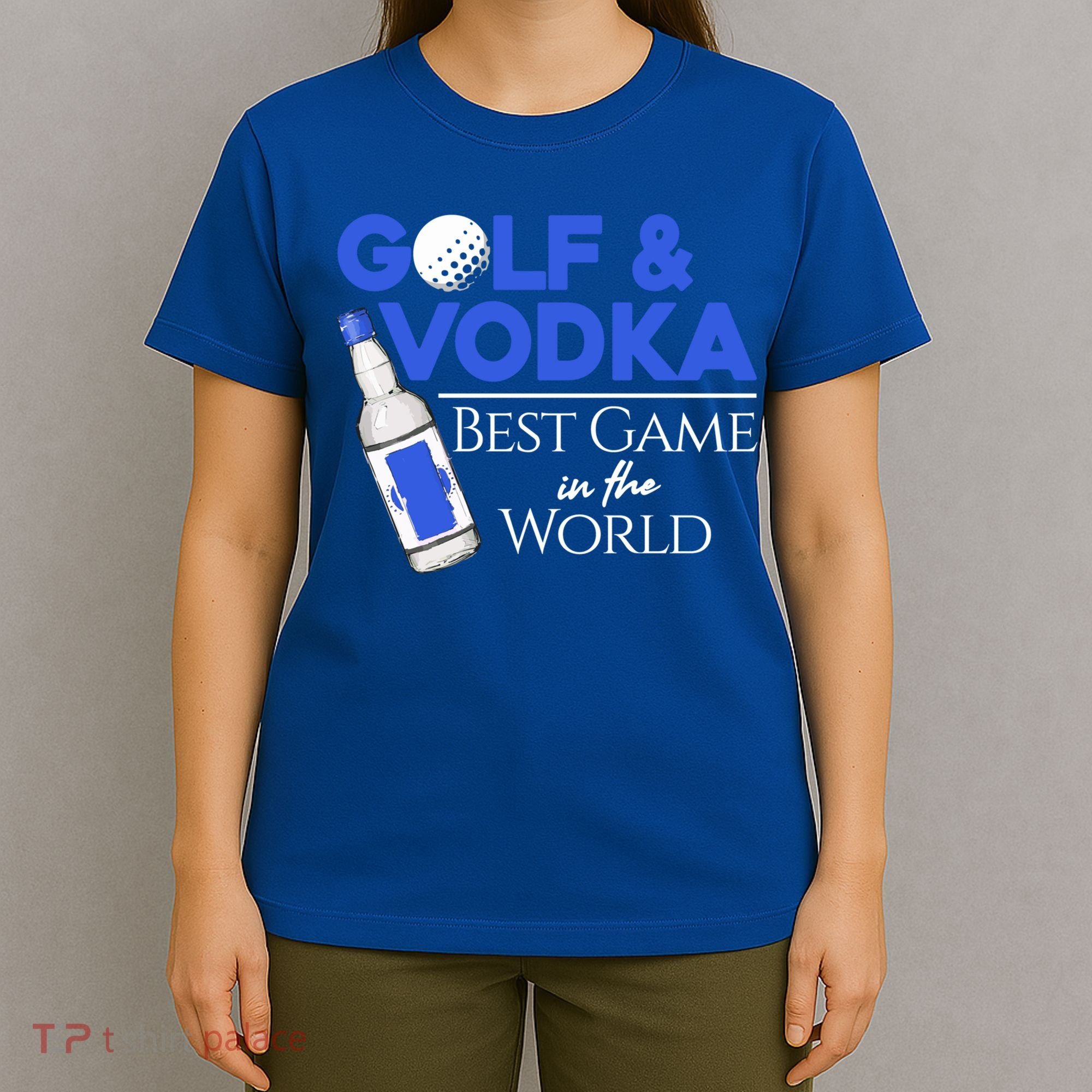 Golf And Vodka Gift Best Team Ing Game Golfing Lover Gift T-Shirt