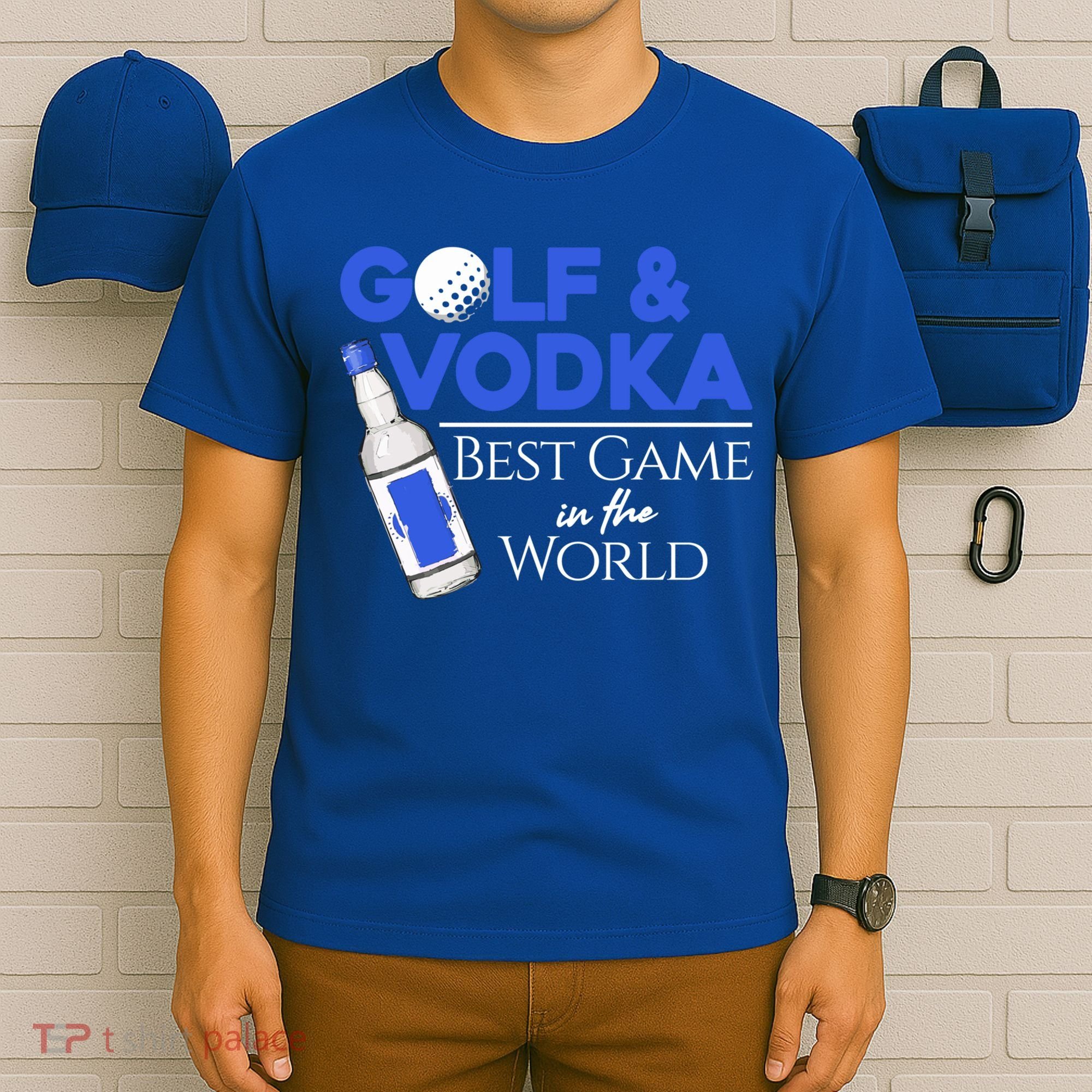 Golf And Vodka Gift Best Team Ing Game Golfing Lover Gift T-Shirt