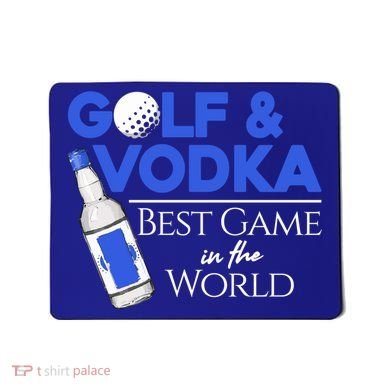 Golf And Vodka Gift Best Team Ing Game Golfing Lover Gift Mousepad