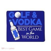 Golf And Vodka Gift Best Team Ing Game Golfing Lover Gift Mousepad thumb 0