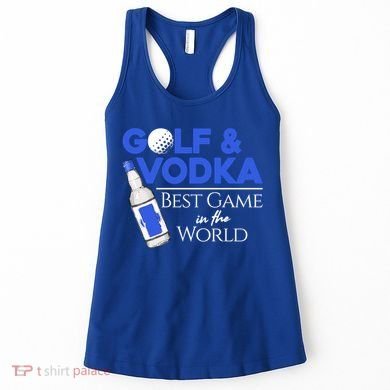 Golf And Vodka Gift Best Team Ing Game Golfing Lover Gift Women's Tank Top