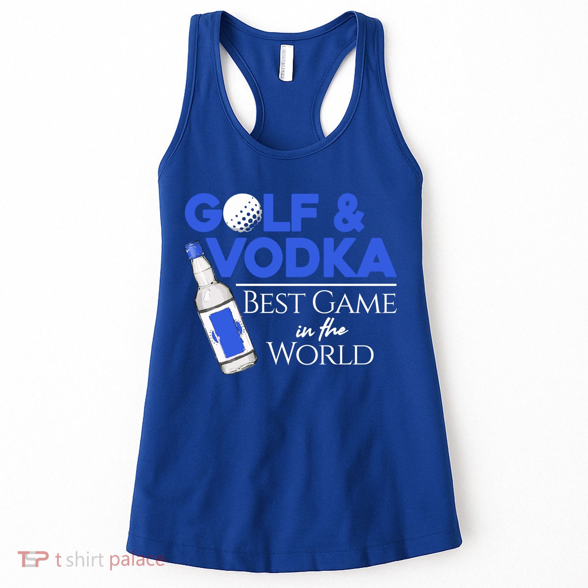 Golf And Vodka Gift Best Team Ing Game Golfing Lover Gift Women's Tank Top