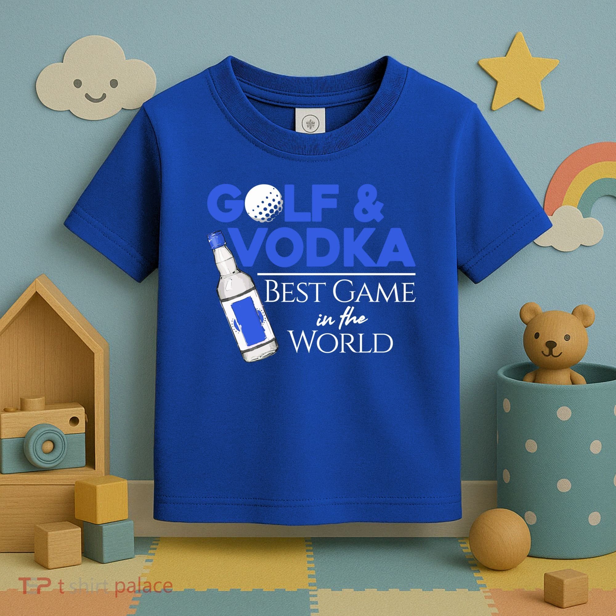 Golf And Vodka Gift Best Team Ing Game Golfing Lover Gift Toddler T-Shirt