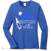 Golf And Vodka Gift Best Team Ing Game Golfing Lover Gift Women's Long Sleeve Shirt thumb 0