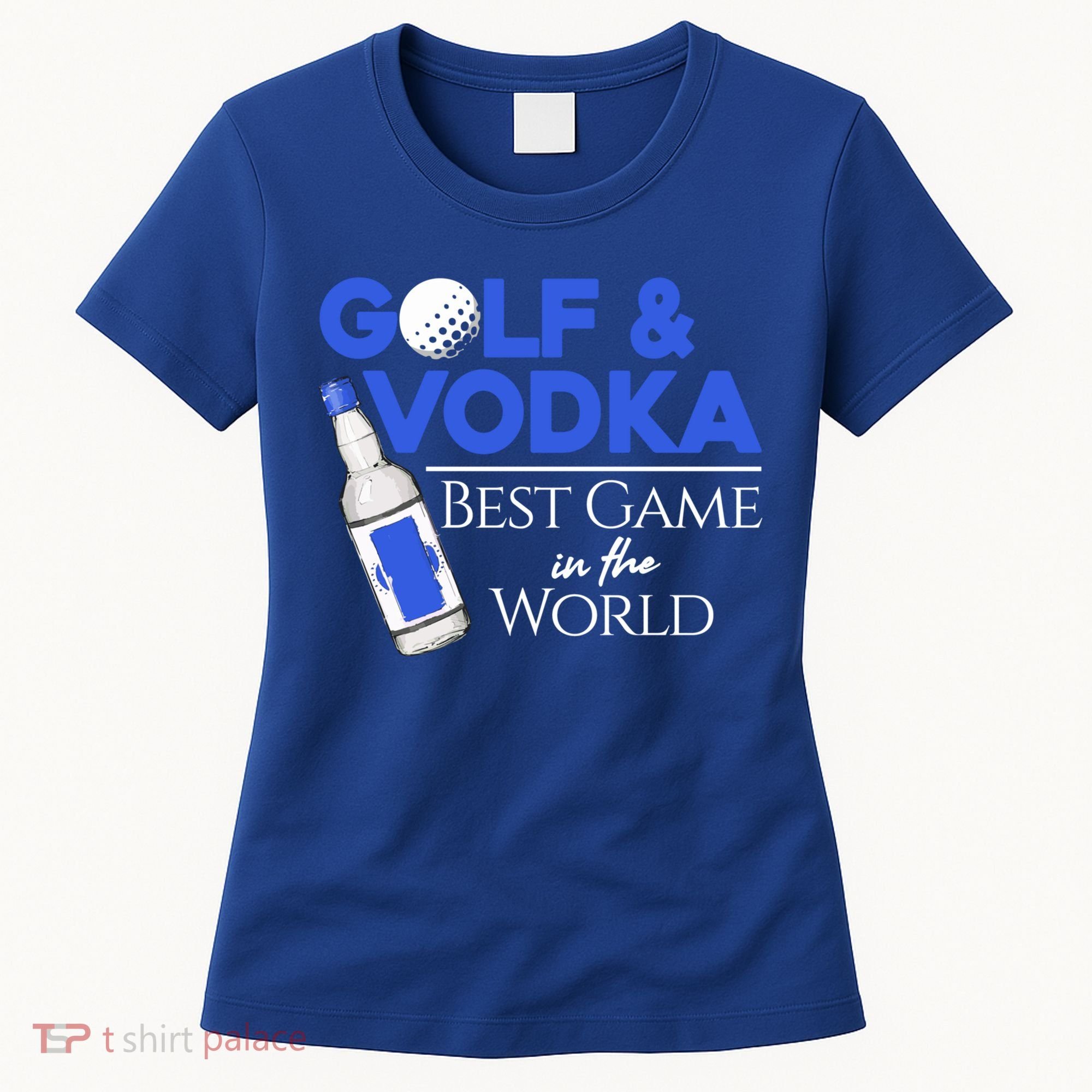 Golf And Vodka Gift Best Team Ing Game Golfing Lover Gift Women's T-Shirt