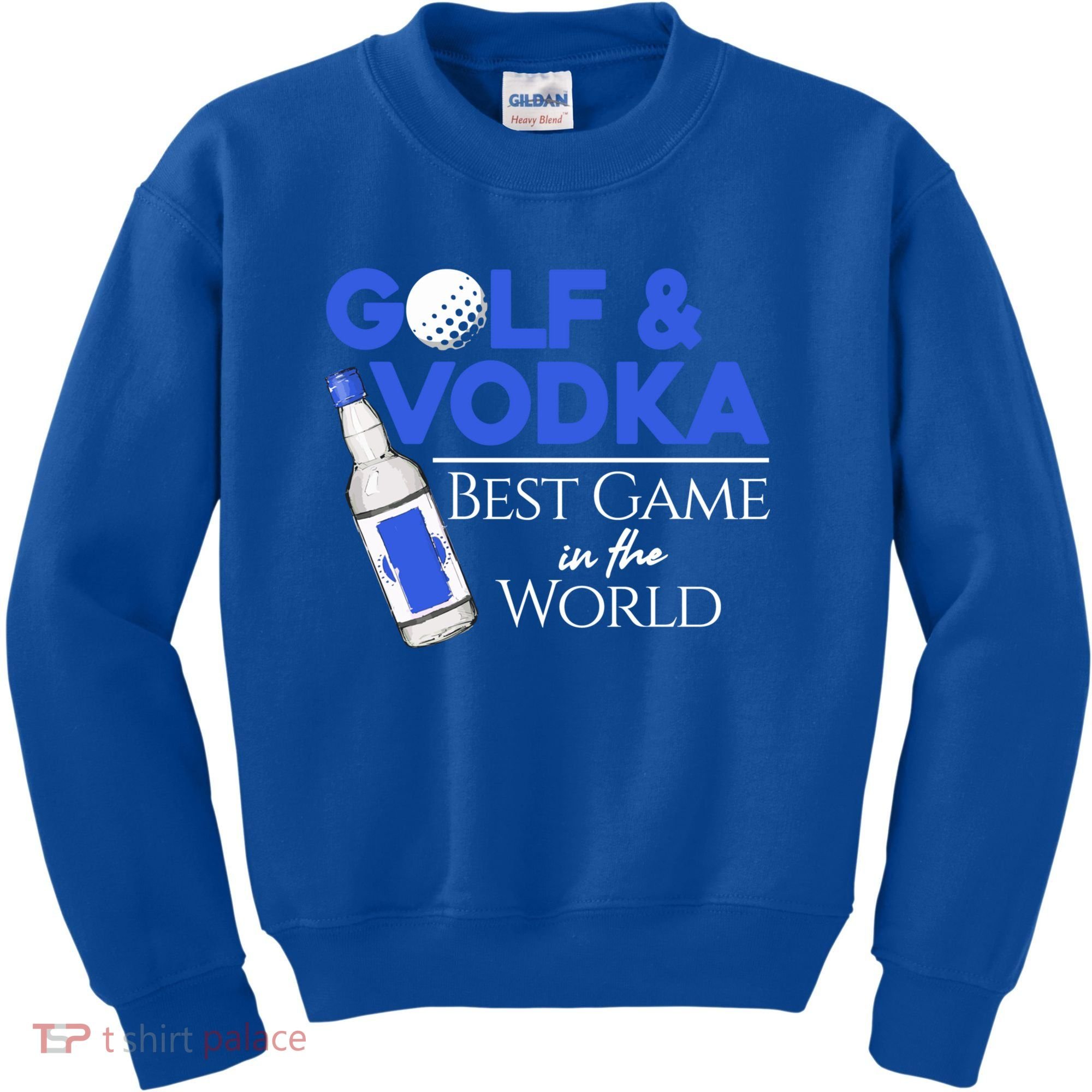 Golf And Vodka Gift Best Team Ing Game Golfing Lover Gift Kids Sweatshirt