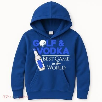 Golf And Vodka Gift Best Team Ing Game Golfing Lover Gift Kids Hoodie