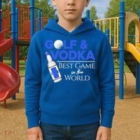 Golf And Vodka Gift Best Team Ing Game Golfing Lover Gift Kids Hoodie thumb 2