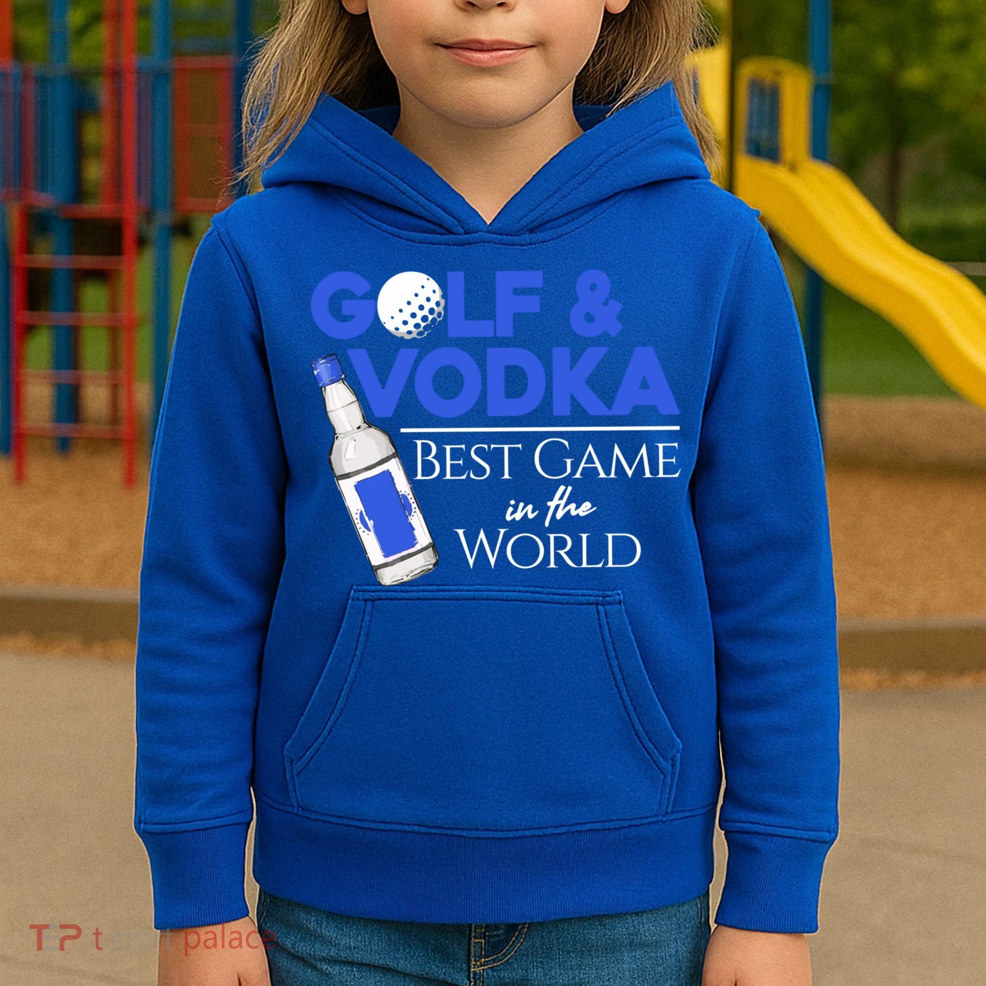 Golf And Vodka Gift Best Team Ing Game Golfing Lover Gift Kids Hoodie