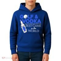 Golf And Vodka Gift Best Team Ing Game Golfing Lover Gift Kids Hoodie thumb 4