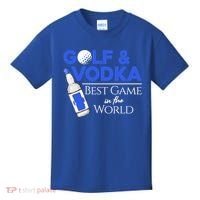 Golf And Vodka Gift Best Team Ing Game Golfing Lover Gift Kids T-Shirt thumb 0