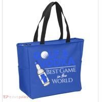 Golf And Vodka Gift Best Team Ing Game Golfing Lover Gift Tote Bag thumb 2