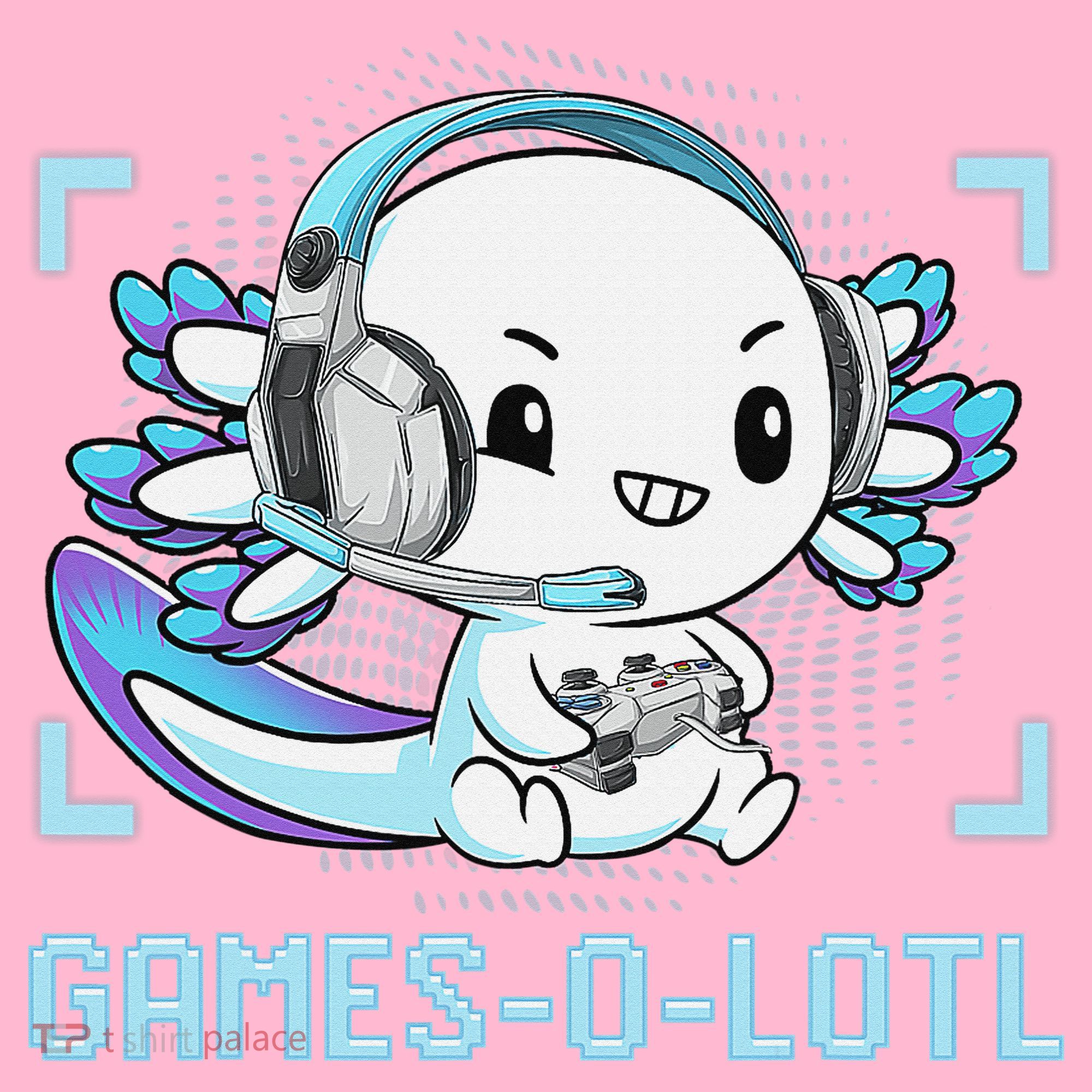 Gamesolotl Axolotl Video Gamer Kawaii Anime Funny Coaster