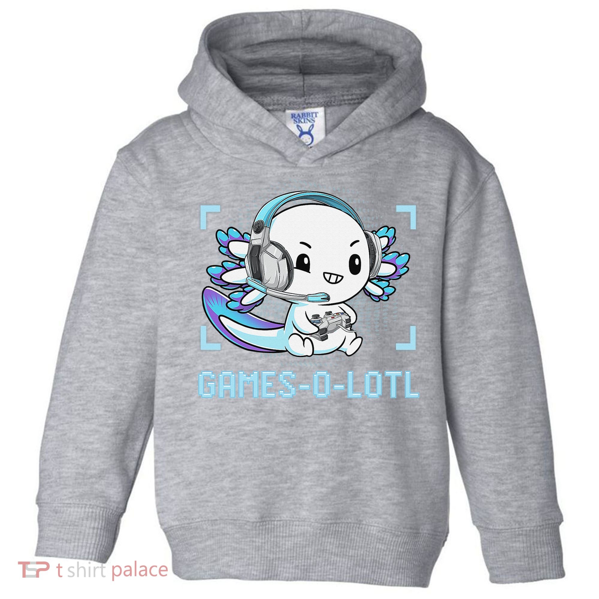 Gamesolotl Axolotl Video Gamer Kawaii Anime Funny Toddler Hoodie