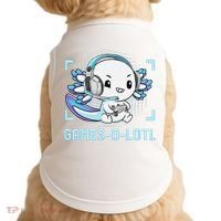Gamesolotl Axolotl Video Gamer Kawaii Anime Funny Doggie Tank thumb 0