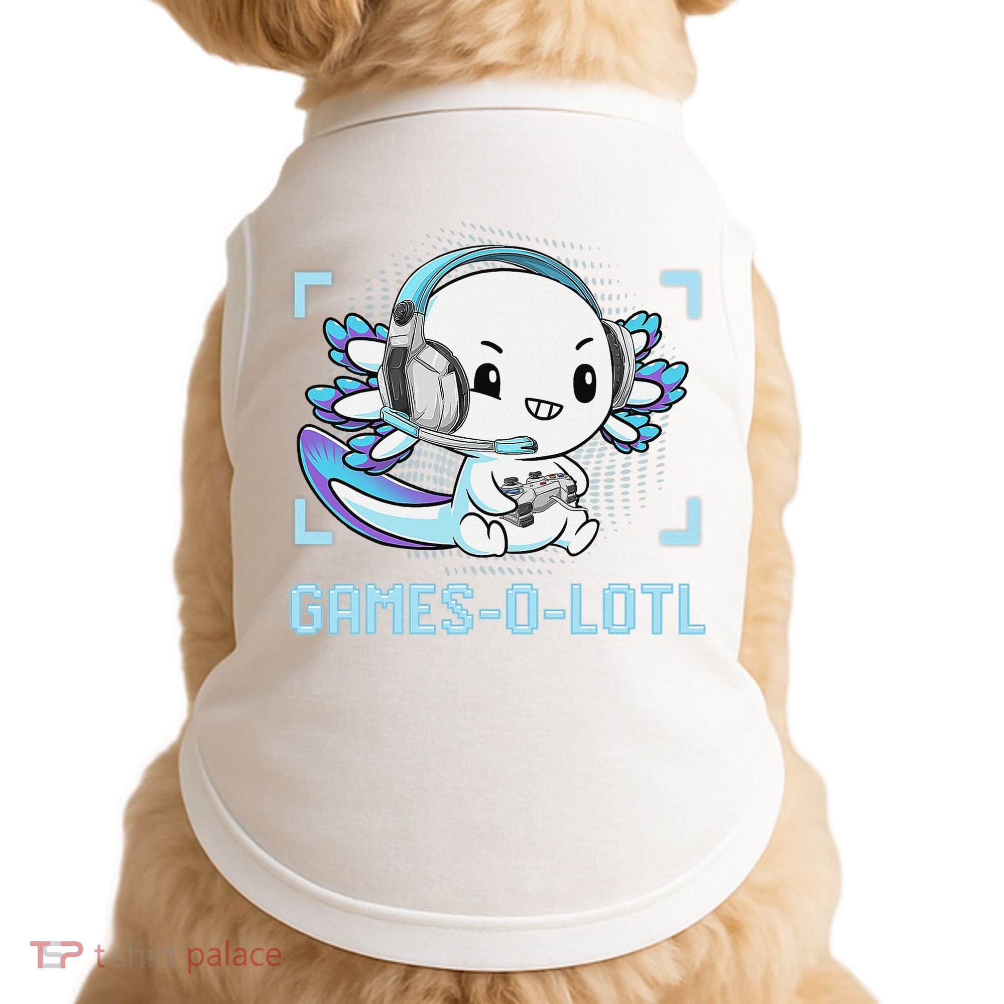 Gamesolotl Axolotl Video Gamer Kawaii Anime Funny Doggie Tank