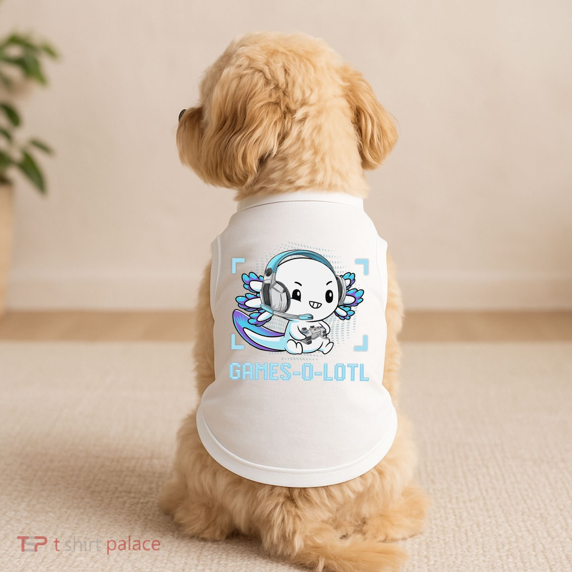 Gamesolotl Axolotl Video Gamer Kawaii Anime Funny Doggie Tank