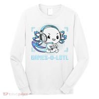 Gamesolotl Axolotl Video Gamer Kawaii Anime Funny Long Sleeve Shirt thumb 0
