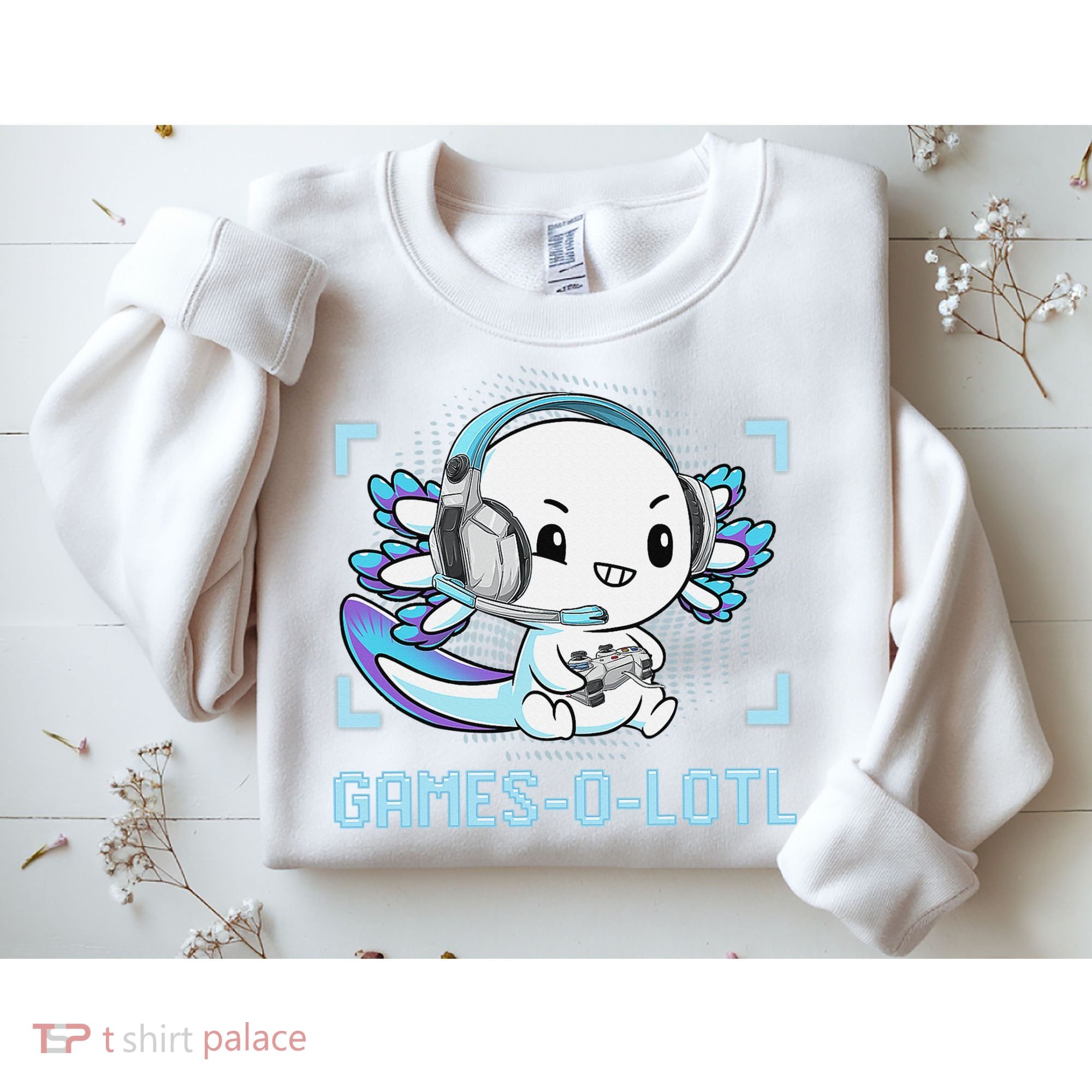 Gamesolotl Axolotl Video Gamer Kawaii Anime Funny Sweatshirt