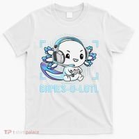 Gamesolotl Axolotl Video Gamer Kawaii Anime Funny T-Shirt thumb 0