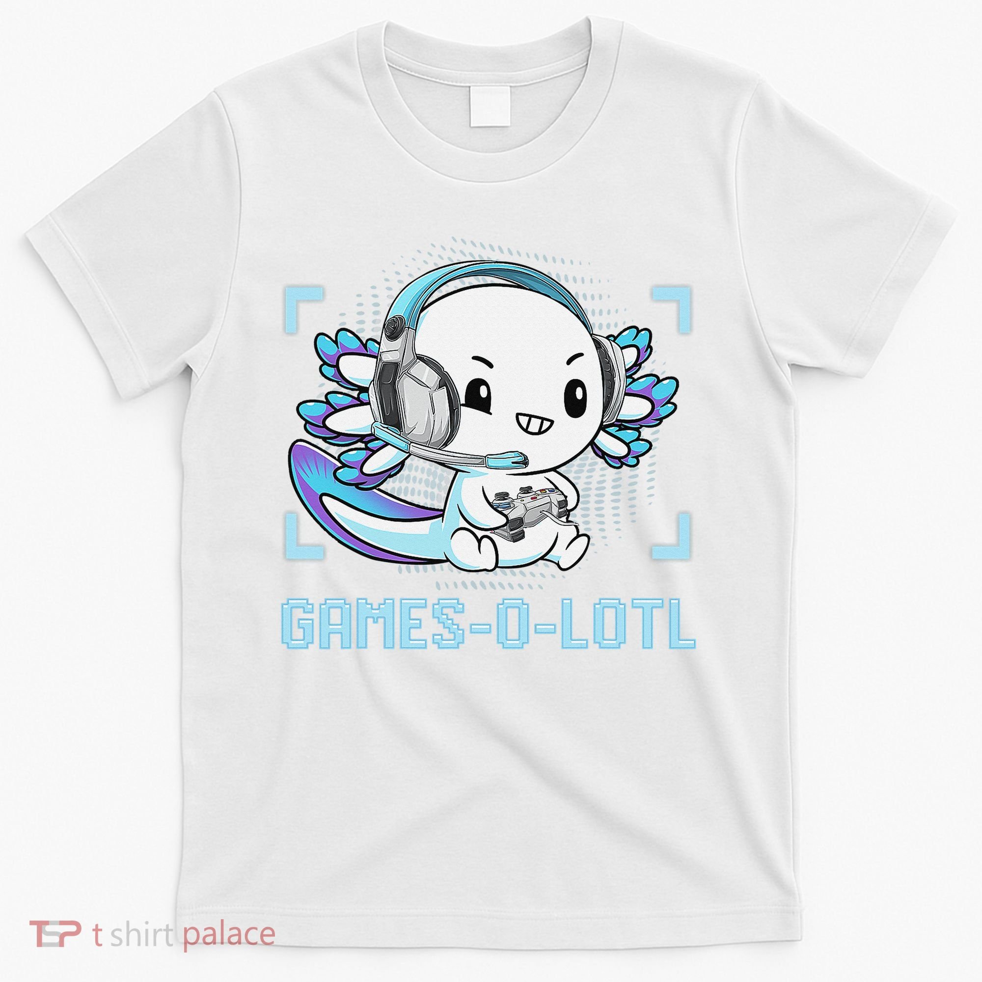 Gamesolotl Axolotl Video Gamer Kawaii Anime Funny T-Shirt