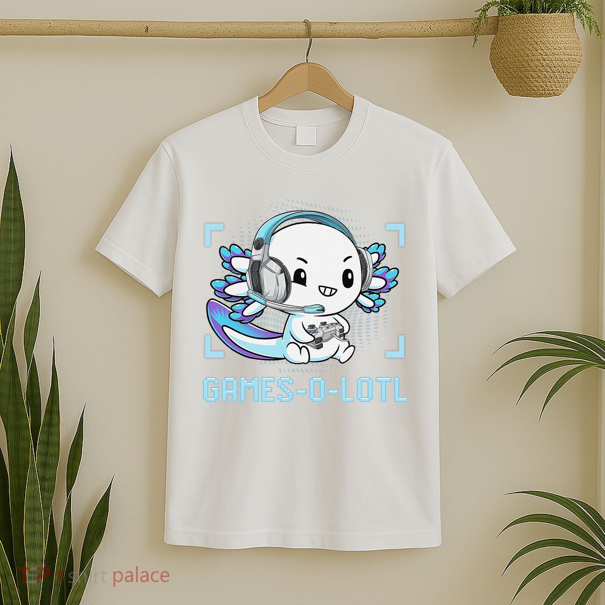 Gamesolotl Axolotl Video Gamer Kawaii Anime Funny T-Shirt