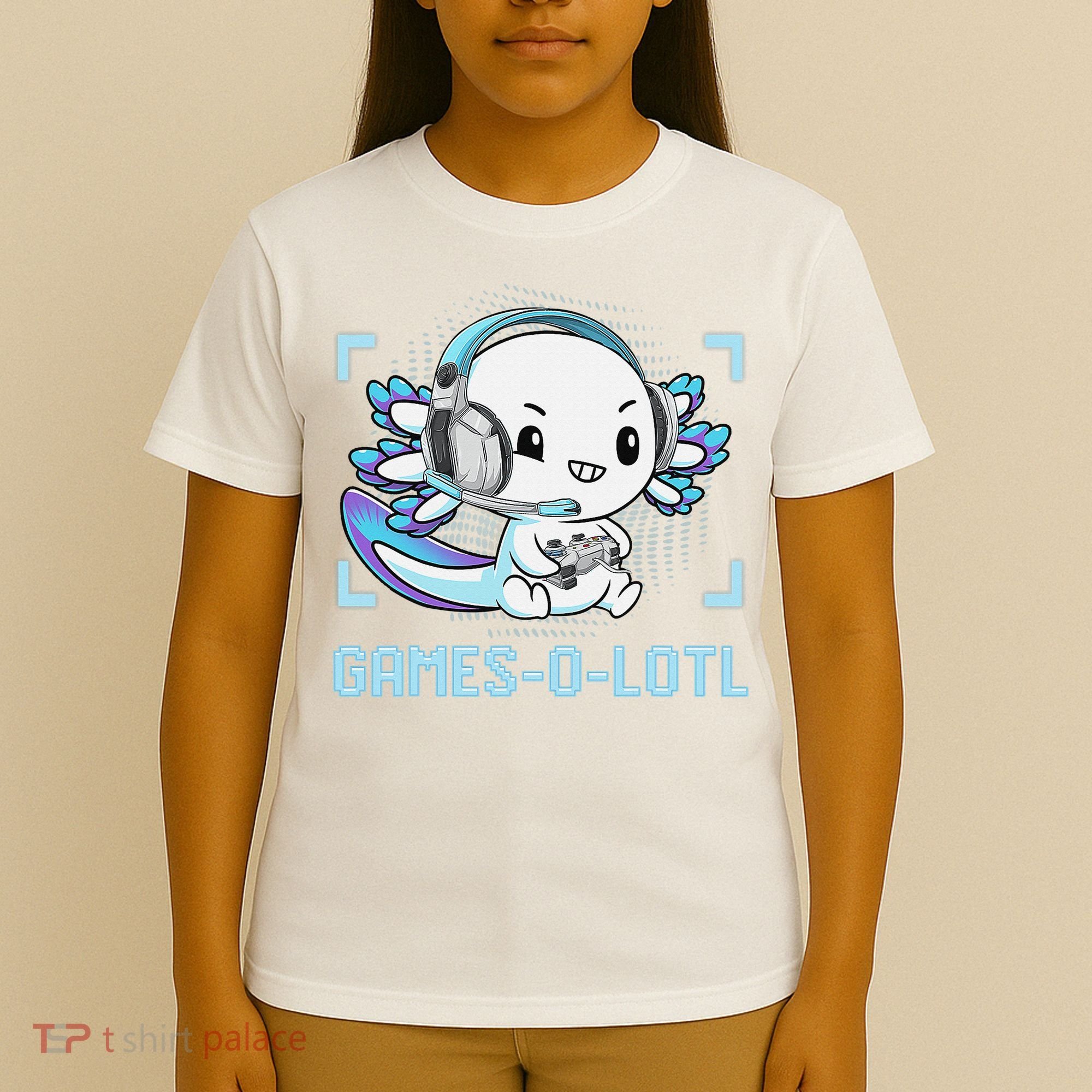 Gamesolotl Axolotl Video Gamer Kawaii Anime Funny T-Shirt