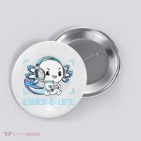 Gamesolotl Axolotl Video Gamer Kawaii Anime Funny Button thumb 0