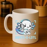 Gamesolotl Axolotl Video Gamer Kawaii Anime Funny Coffee Mug thumb 4