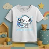 Gamesolotl Axolotl Video Gamer Kawaii Anime Funny Toddler T-Shirt thumb 3