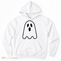 Ghost Adult Women Silly Ghost Face Costume Hoodie thumb 0