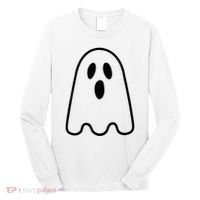 Ghost Adult Women Silly Ghost Face Costume Long Sleeve Shirt thumb 0