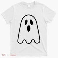 Ghost Adult Women Silly Ghost Face Costume T-Shirt thumb 0