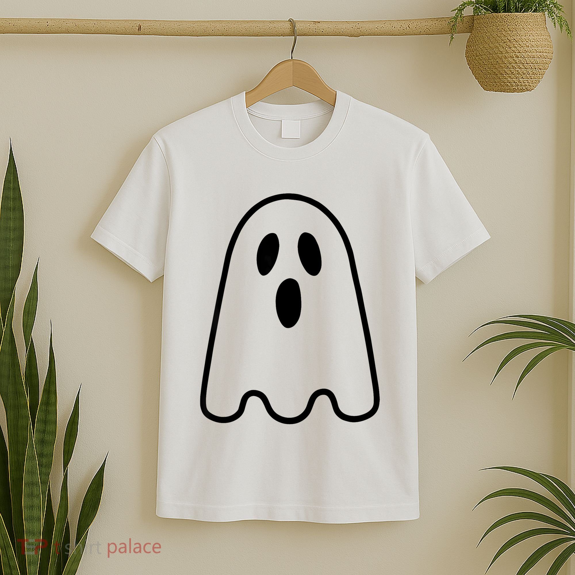 Ghost Adult Women Silly Ghost Face Costume T-Shirt