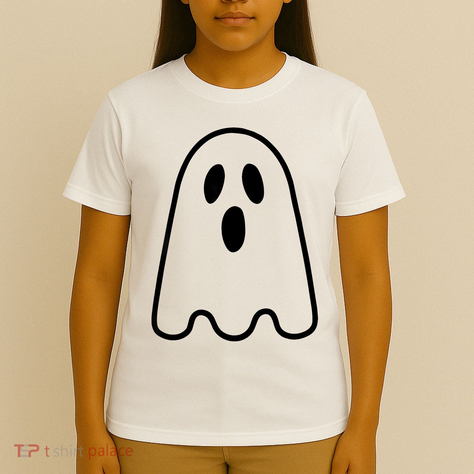 Ghost Adult Women Silly Ghost Face Costume T-Shirt
