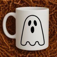 Ghost Adult Women Silly Ghost Face Costume Coffee Mug thumb 2
